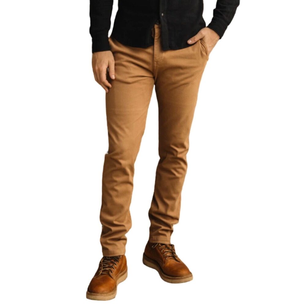 Men's Slim Fit Tan Chinos
